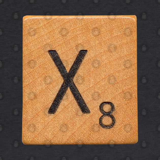 Scrabble Tile 'X' by RandomGoodness